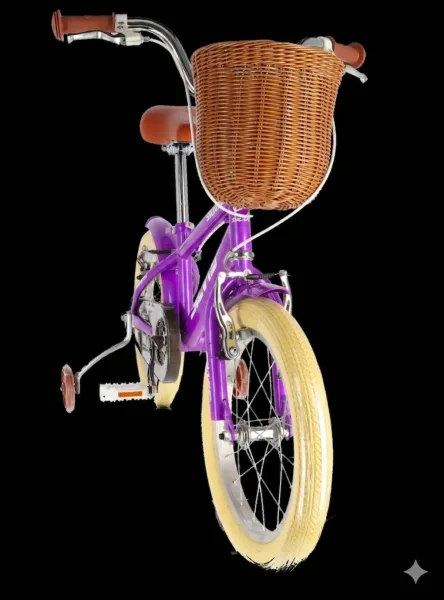 Bicicleta copii 5-7 ani cu roti ajutatoare 16 inch MOV