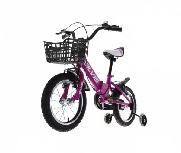 Bicicleta copii 3-5 ani cu roti ajutatoare pliabila 14 inch MOV