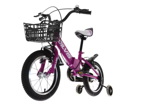 Bicicleta copii 5-7 ani cu roti ajutatoare pliabila 16 inch MOV
