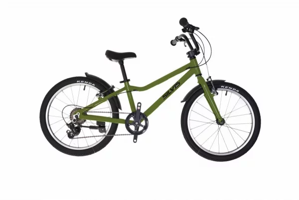 Bicicleta COPII SILVIS , 7.5KG ULTRAUSOARA, Junior Rider Shimano 1x7 viteze Roti 20 Kaki