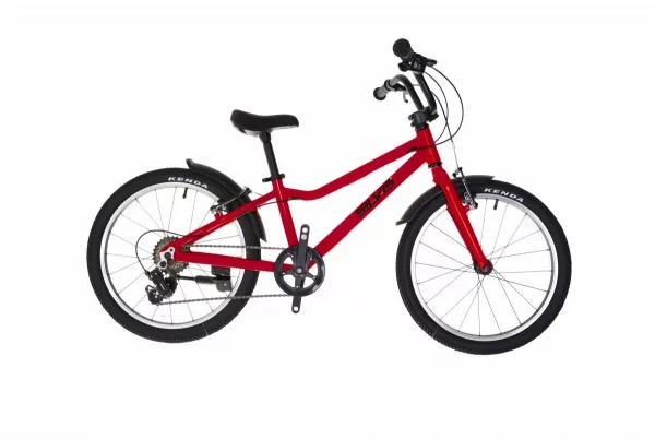 Bicicleta COPII SILVIS , 7.5KG ULTRAUSOARA, Junior Rider Shimano 1x7 viteze Roti 20 Rosu