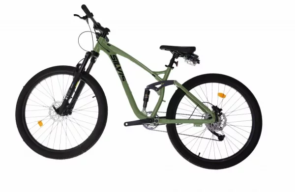 Bicicleta Full Suspension XTREME Rider SILVIS FURCA AER SUNTOUR amortizor mecanic LTWOO 1x10 viteze Roti 27 Kaki soc mecanic