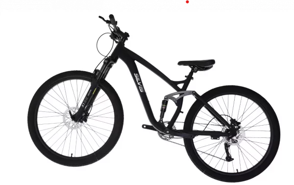 Bicicleta Full Suspension XTREME Rider SILVIS FURCA AER SUNTOUR amortizor mecanic LlTWOO 1x10 viteze Roti 27 Negru Mat