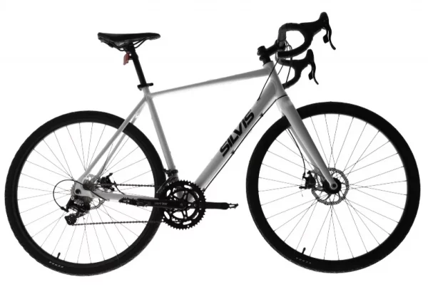 Bicicletă Gravel SILVIS 2X10 viteze culoare ALBA
