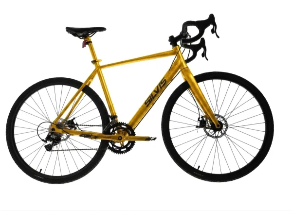 Bicicletă Gravel SILVIS 2X10 viteze culoare GOLD