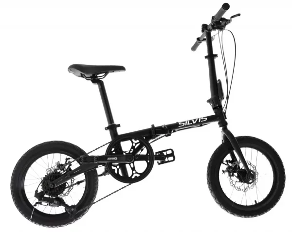 Bicicleta PLIABILA 1x7 viteze SILVIS 16inch NEGRU Resigilata