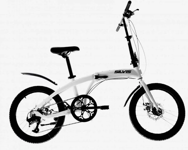 Bicicleta PLIABILA 1x7 viteze SILVIS aluminiu 20inch ALB Resigilata