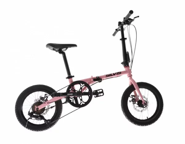 Bicicleta PLIABILA 1x7 viteze SILVIS 16inch ROZ