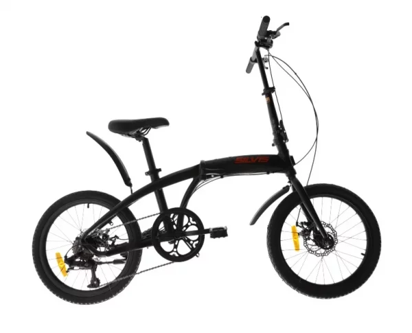 Bicicleta PLIABILA 1x7 viteze SILVIS aluminiu 20inch NEGRU