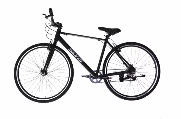 Bicicleta Urban Rider SILVIS LTWOO 1x8 viteze Roti 28 Negru Mat