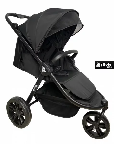 Carucior pliabil Silvis pentru copii, cu 3 roti