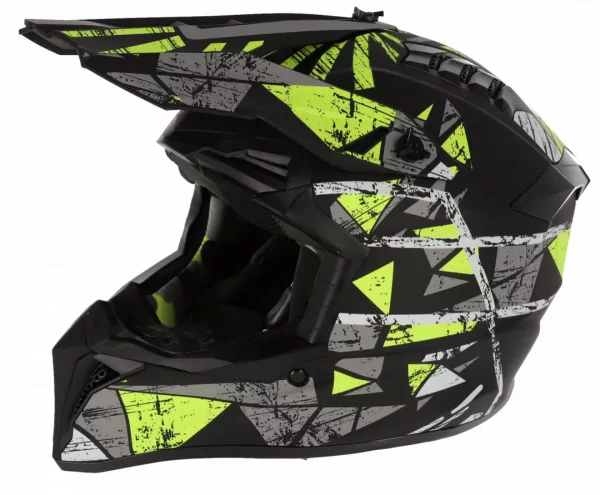 Casca COPII Full Face MTB SILVIS GREEN BLACK marimea 49-50cm