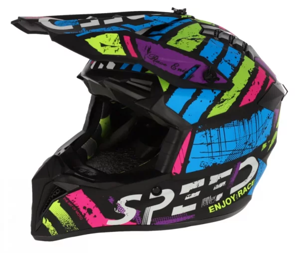 Casca COPII Full Face MTB SILVIS SPEED BLUE marimea 51-52cm