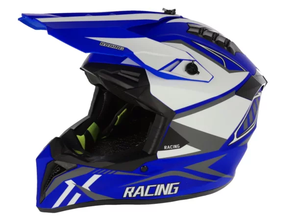 Casca COPII Full Face MTB SILVIS WHITE BLUE marimea 47-48cm