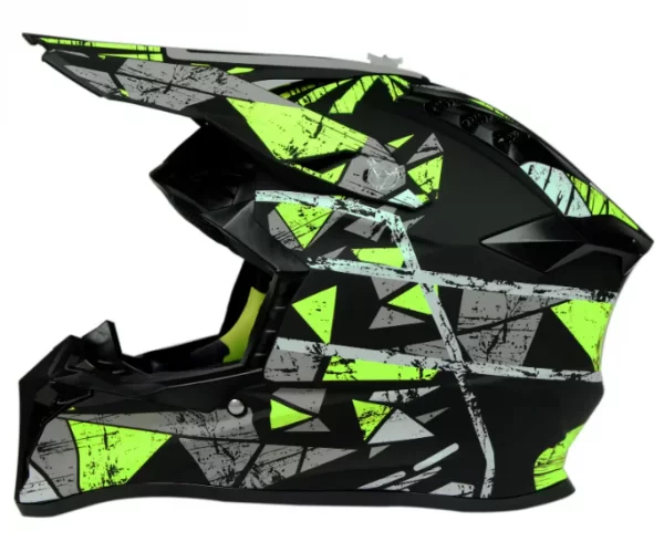 Casca Full Face MTB SILVIS GREEN BLACK marimea 47-48cm