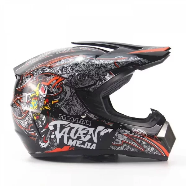 Casca Full Face MTB SILVIS Mejia Alb marimea 55-56cm