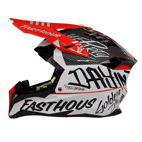 Casca Full Face MTB SILVIS Tribal Negru Rosu marimea 55-56cm