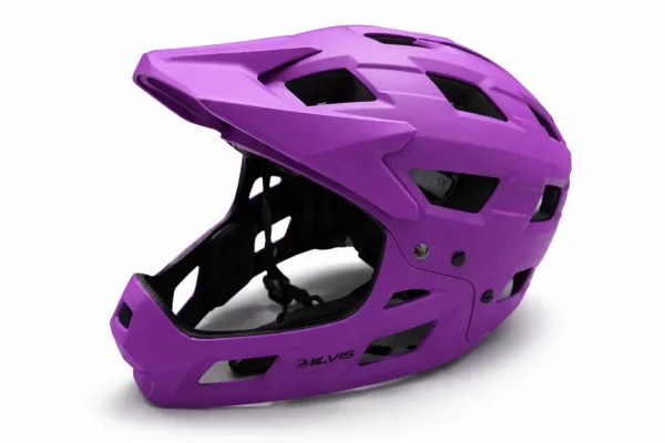Casca SILVIS Full Face 54-58cm MTB BMX downhill, ventilata, usoara, MOV