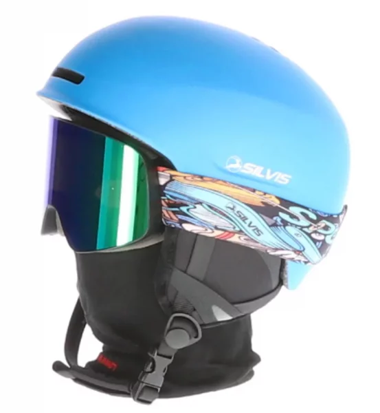 Casca SKI SILVIS ALBASTRU MATT BASIC marimea L