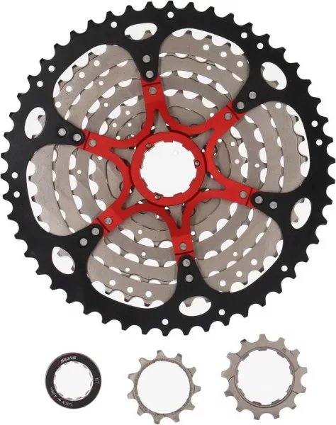 Caseta 10 Viteze SILVIS 1150T Negru Gravel