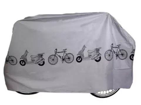 Husa Protectie pentru Bicicleta, Impermeabila, PEVA, 205x110x64 cm, Argintie