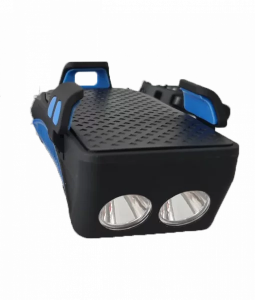 Lampa SILVIS iluminat fata 2 lumini Claxon Suport telefon ALBASTRU