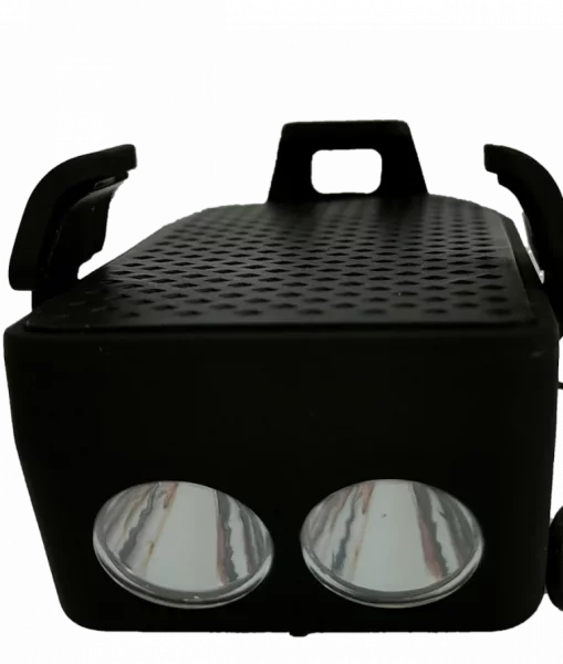 Lampa SILVIS iluminat fata 2 lumini Claxon Suport telefon NEGRU