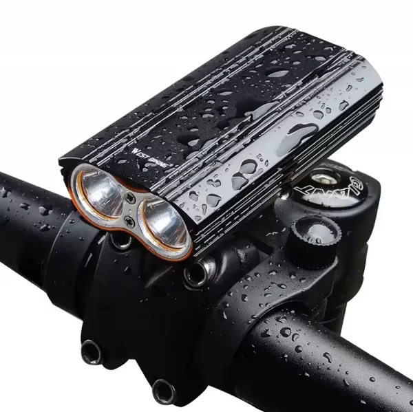Lumina pentru bicicletă WEST BIKING cu încărcare USB
