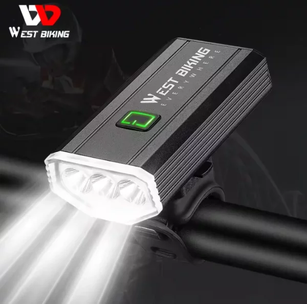 Lumina pentru bicicleta WEST BIKING cu trei LED-uri