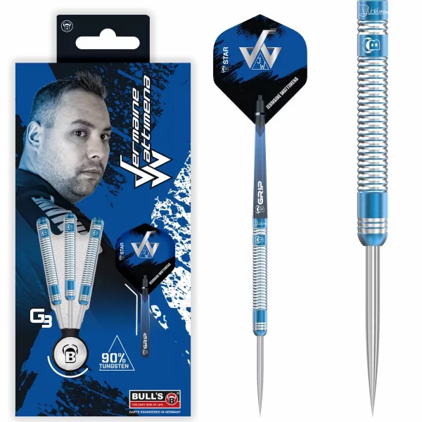 Darts set darts BULL'S Jermaine Wattimena G3, otel, 24 g