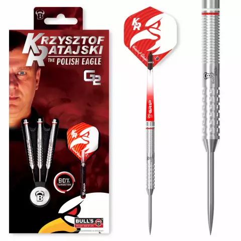 Darts set darts BULL'S Krzysztof Ratajski G2, otel, 24 g