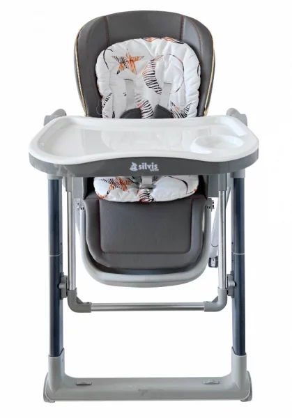 Scaun pentru copii SILVIS BEBE , 360grade rotire , leagan GRI