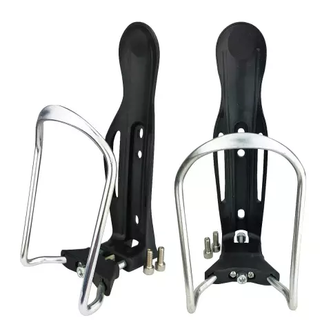 Suport Bidon Reglabil pentru Bicicleta, Aluminiu si Plastic, 500–750 ml