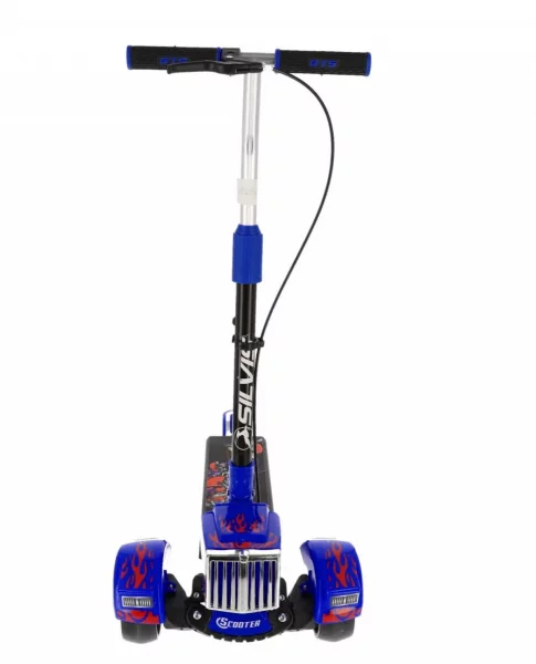 Trotineta 3 roti TEENS H ghidon 105cm suspensie frana ALBASTRU