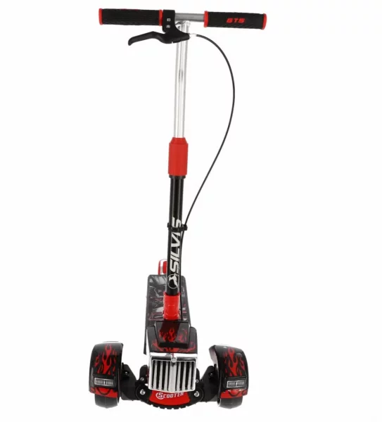 Trotineta 3 roti TEENS H ghidon 105cm suspensie frana NEGRU
